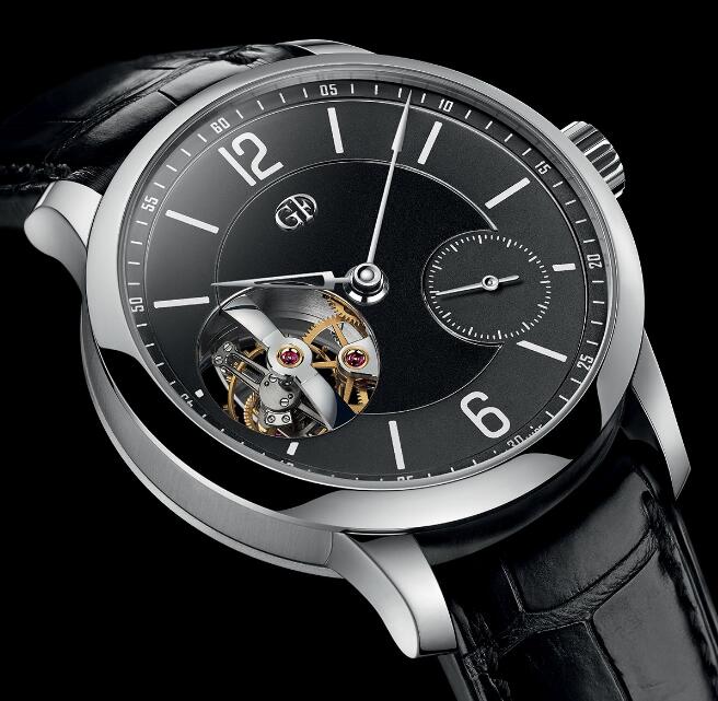 Review Fake Greubel Forsey Tourbillon 24 Secondes Vision Platinum Black Dial luxury watches - Click Image to Close